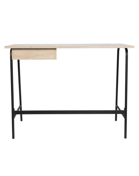 Bureau Stanford marron/noir - 100x75x50 cm