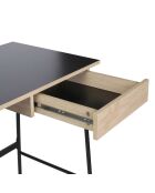 Bureau Stanford marron/noir - 100x75x50 cm