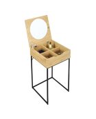 Coiffeuse Abbott marron - 45x77x45 cm