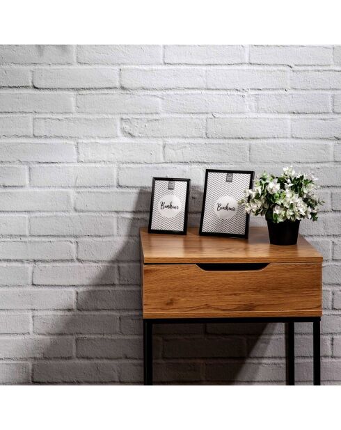 Coiffeuse Abbott marron - 45x77x45 cm