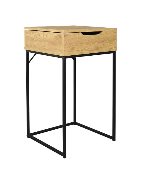 Coiffeuse Abbott marron - 45x77x45 cm