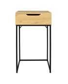 Coiffeuse Abbott marron - 45x77x45 cm