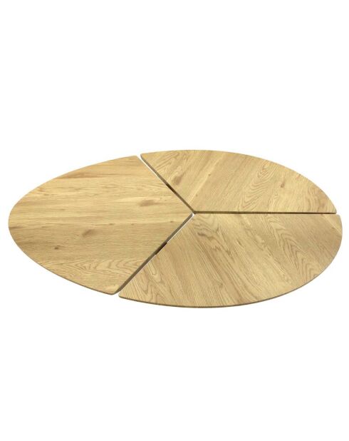 Table basse Miller beige/noir - 112x41x74 cm