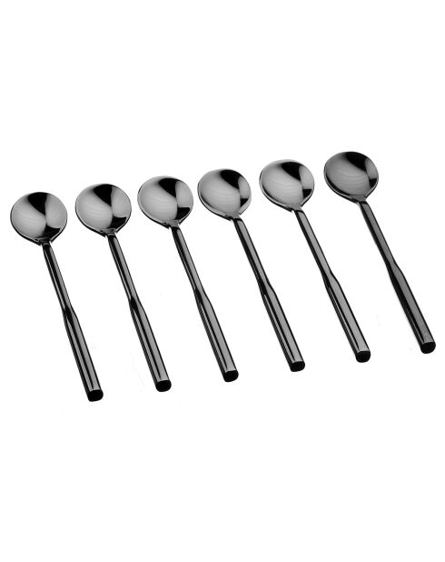 6 Petites cuillères Abel noires