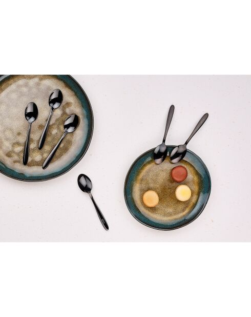 6 Petites cuillères Kaja noires