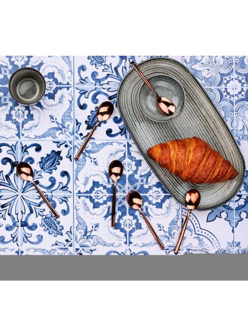 6 Petites cuillères Knut cuivrées