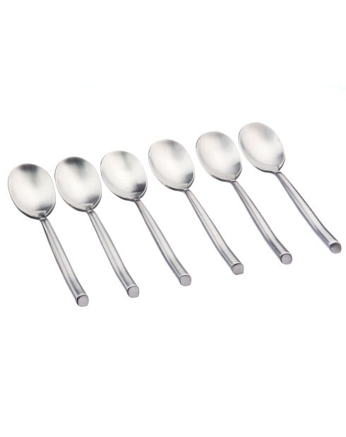 6 Petites cuillères Knut inox mat