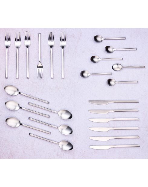 Ménagère Knut inox mat -  24 pièces