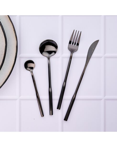 Ménagère Abel noire -  24 pièces