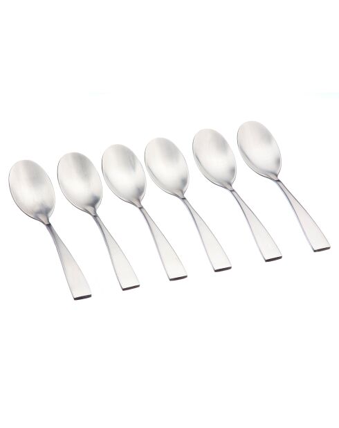 6 Petites cuillères Sven inox mat