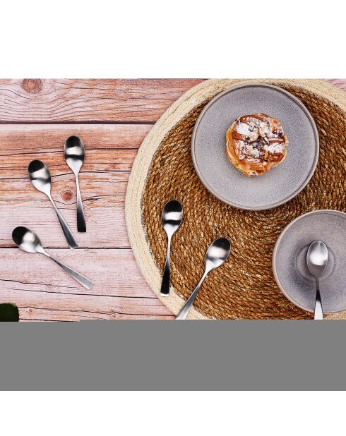 6 Petites cuillères Sven inox mat