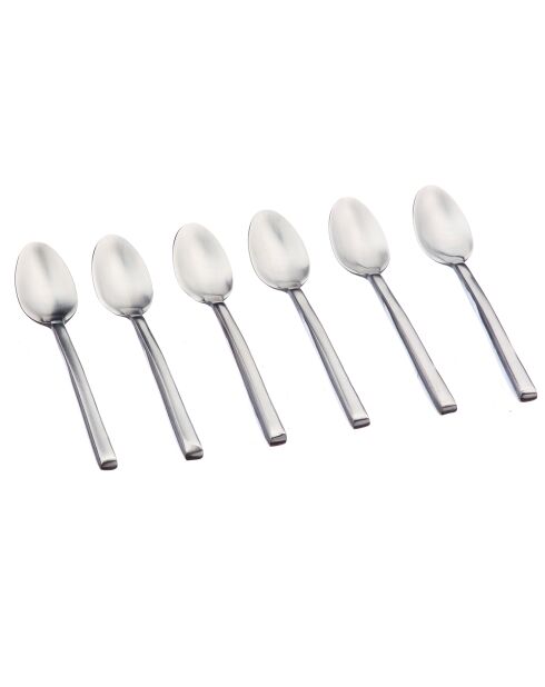 6 Petites cuillères Olaf inox mat