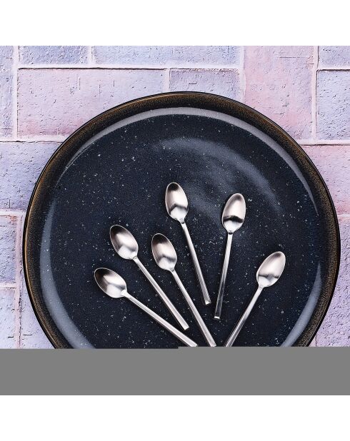 6 Petites cuillères Olaf inox mat
