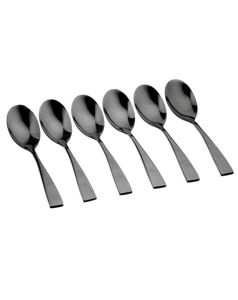 6 Petites cuillères Sven noires