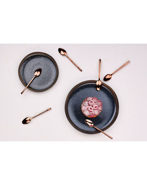 6 Petites cuillères Olaf cuivrées