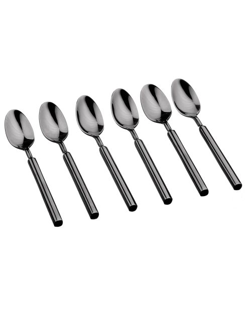 6 Petites cuillères Viggo noires