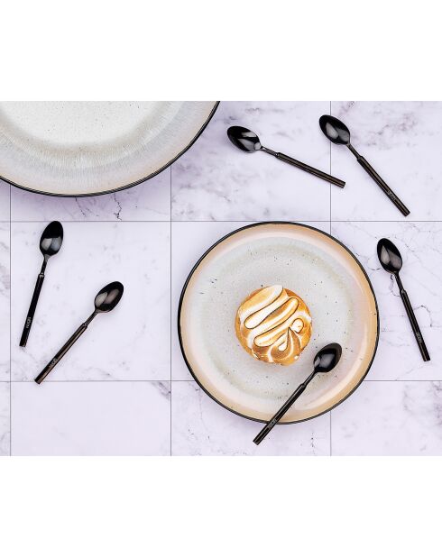 6 Petites cuillères Viggo noires