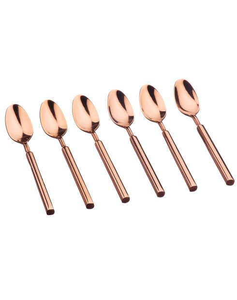 6 Petites cuillères Viggo cuivrées