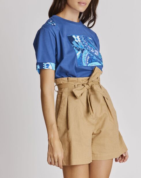 T-Shirt Falbala bleu