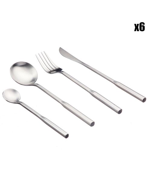Ménagère Abel inox mat -  24 pièces