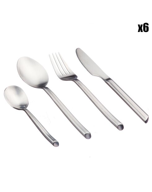 Ménagère Knut inox mat -  24 pièces