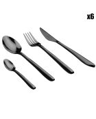 Ménagère Olaf noire - 24 pièces