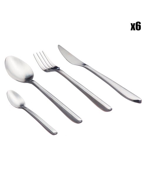 Ménagère Olaf inox mat - 24 pièces