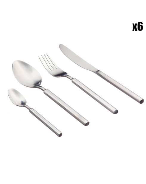 Ménagère Viggo inox mat -  24 pièces