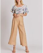 Pantalon 100% Lin Maiwen beige