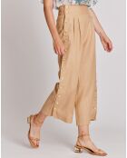 Pantalon 100% Lin Maiwen beige