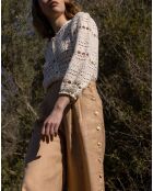 Pantalon 100% Lin Maiwen beige