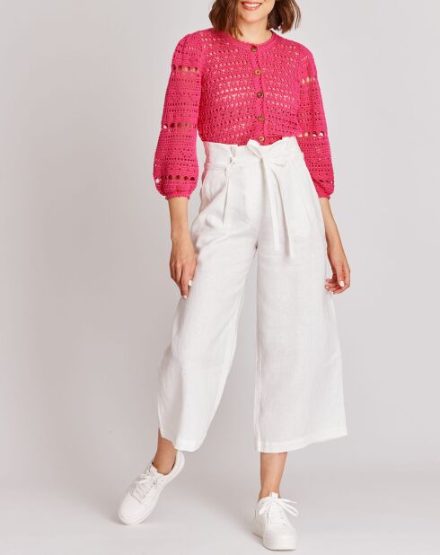 Pantalon 100% Lin Malala blanc