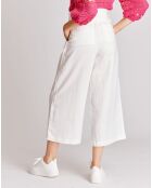 Pantalon 100% Lin Malala blanc