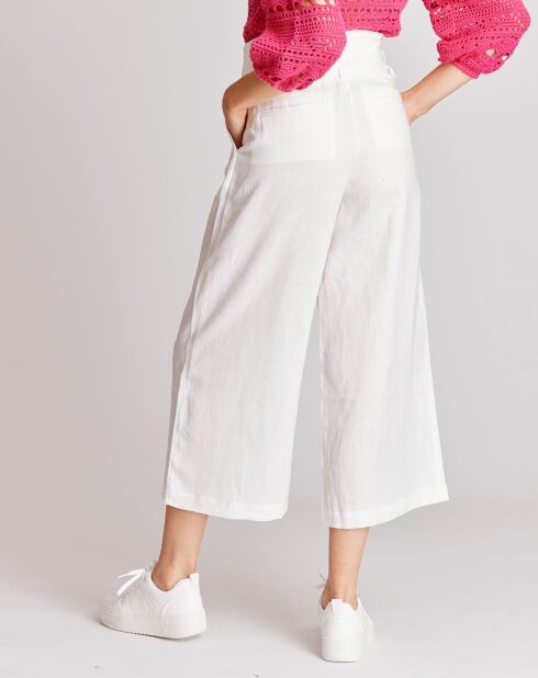 Pantalon 100% Lin Malala blanc