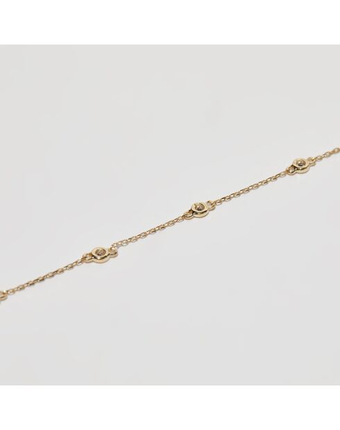 Bracelet Serket Diamants 0.2 ct or jaune