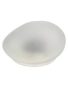 Galet Solaire verre dépoli PM blanc