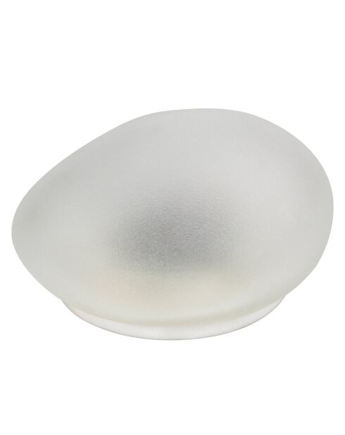 Galet Solaire verre dépoli PM blanc
