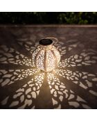 Lanterne métal vintage beige 10 Lumens  blanche