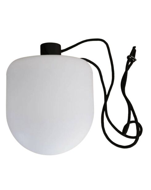 Lámpara colgante USB de resina de 200 lúmenes, color blanco y negro