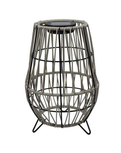 Lámpara solar decorativa bombilla de filamento beige