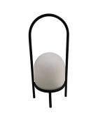 Lampe résine sur 4 pieds USB 200 Lumens noir/blanc