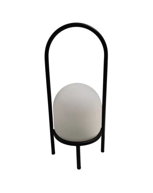 Lámpara de resina sobre 4 patas USB 200 lúmenes negro/blanco