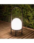 Lampe résine sur 4 pieds USB 200 Lumens noir/blanc