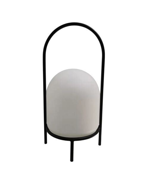 Lámpara de resina sobre 4 patas USB 200 lúmenes negro/blanco