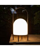 Lampe résine sur 4 pieds USB 200 Lumens noir/blanc