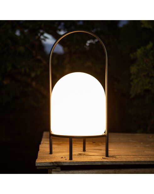 Lampe résine sur 4 pieds USB 200 Lumens noir/blanc