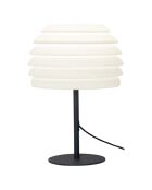 Lampe Champi résine 230V noir/blanc