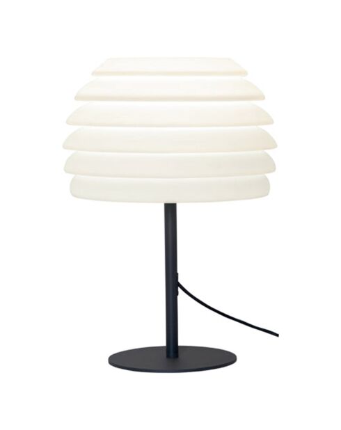 Lámpara de resina Champi 230V negro/blanco