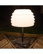 Lampe Champi résine 230V noir/blanc