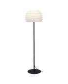 Lampadaire Champi résine 230V noir/blanc